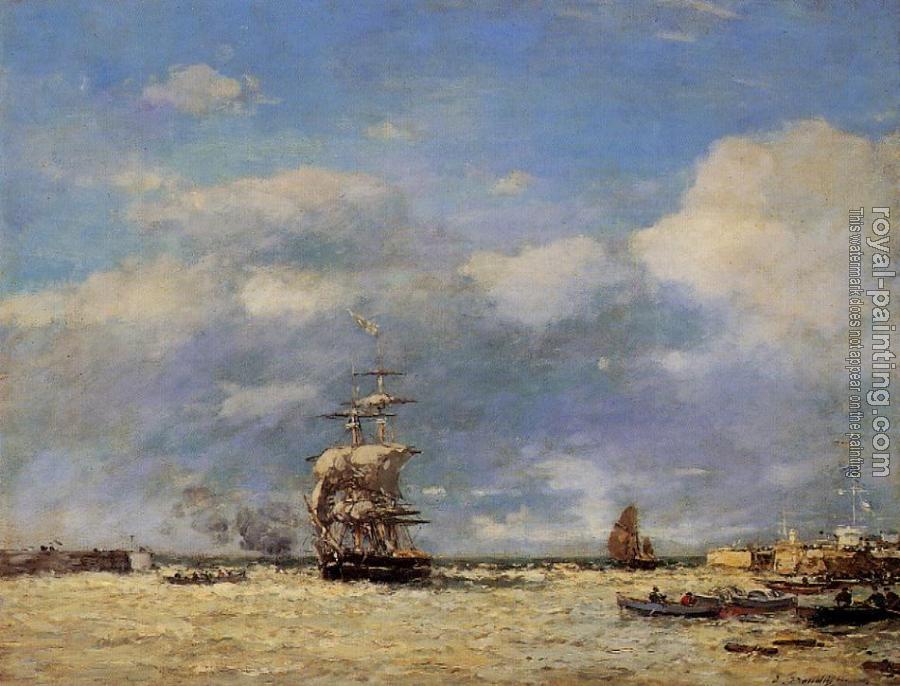 Eugene Boudin : Entering the Port of Le Havre